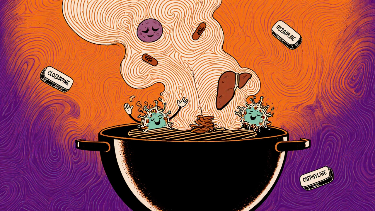 Charcoal-Grilled Meats and Medications: What You Need to Know About CYP1A2 Induction