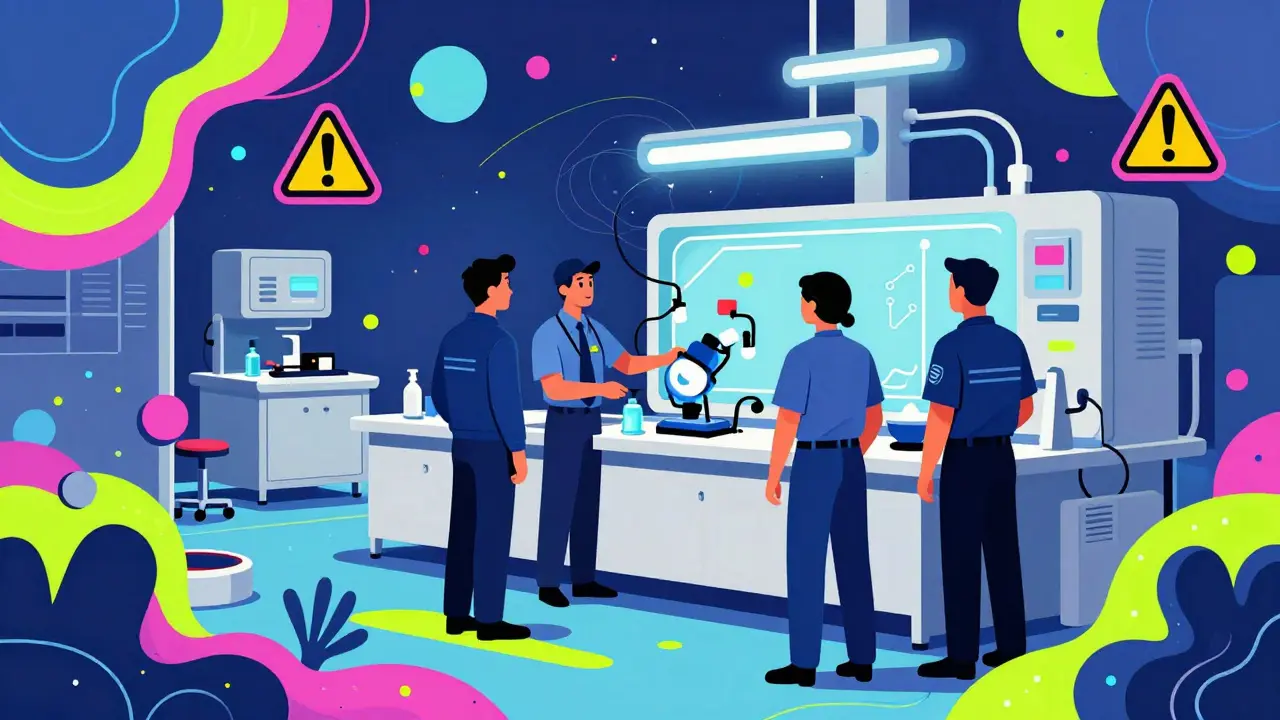 Inspectors finding unapproved materials in medical device factory